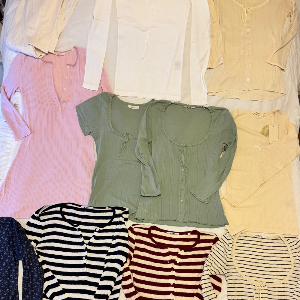 Every Doen XS only, long sleeve, plus one short sleeve in sea foam